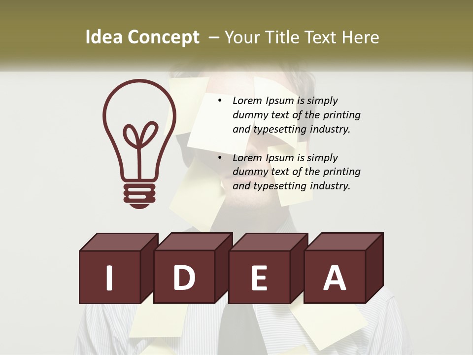 Business White Reminder PowerPoint Template