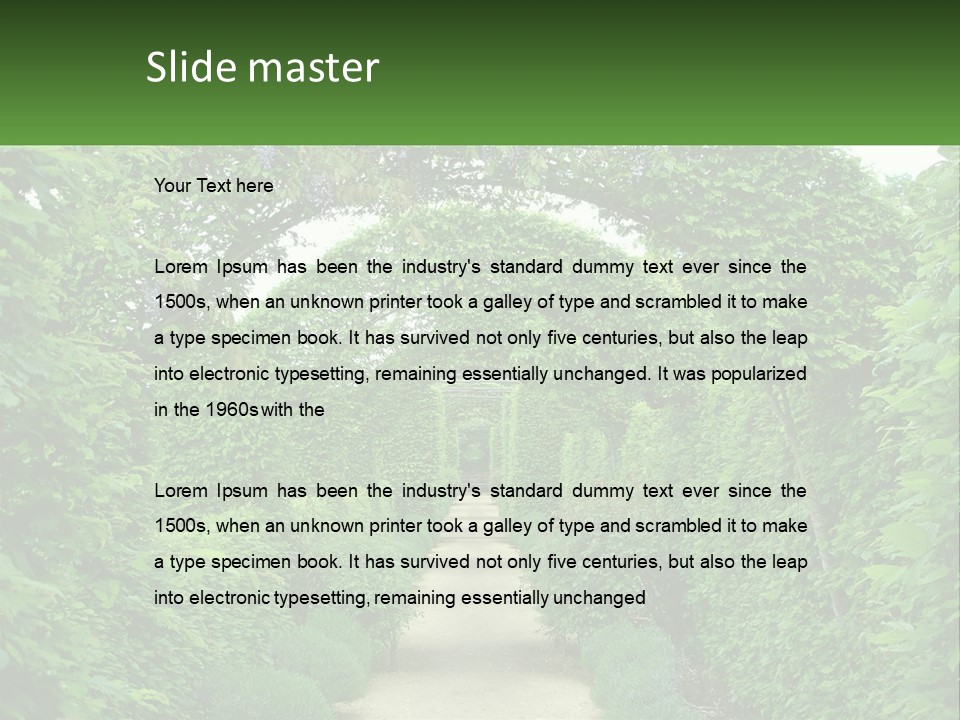 Cloudy Destination Arches PowerPoint Template