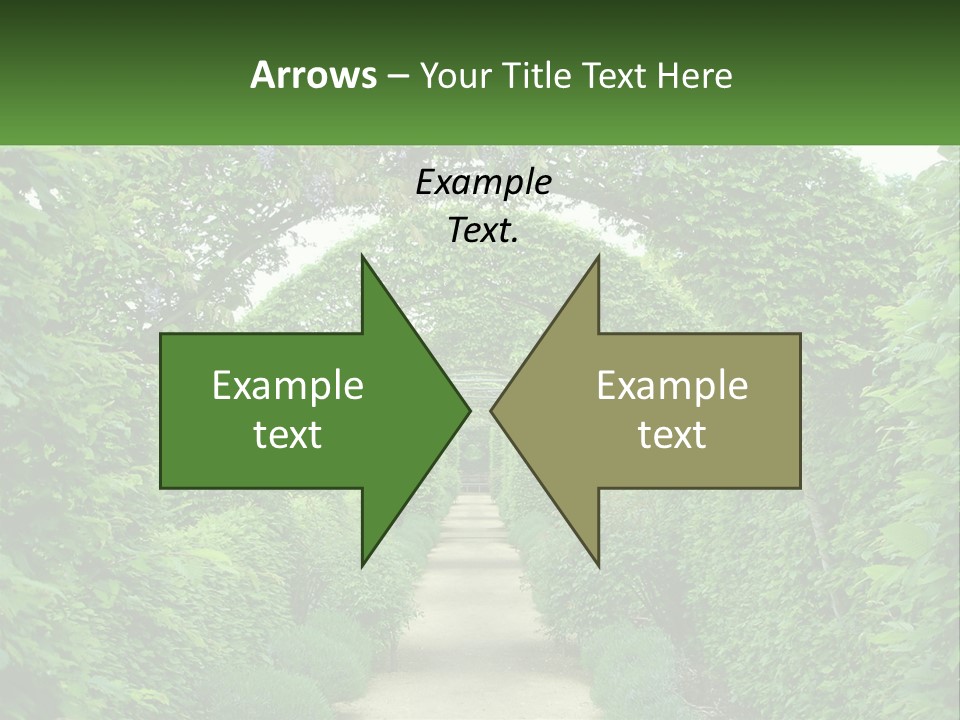 Cloudy Destination Arches PowerPoint Template