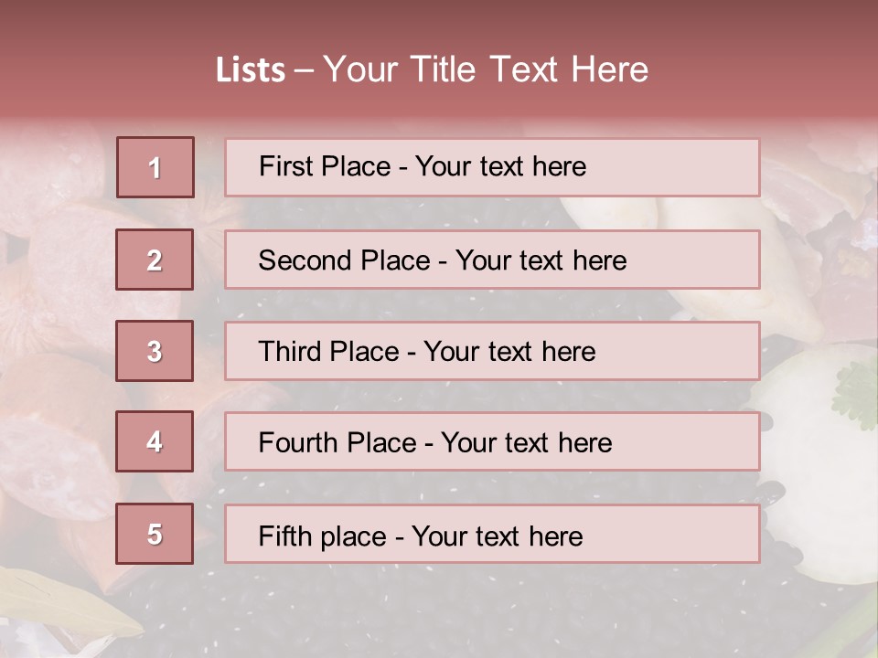 Meal Vegetables Feijoada PowerPoint Template