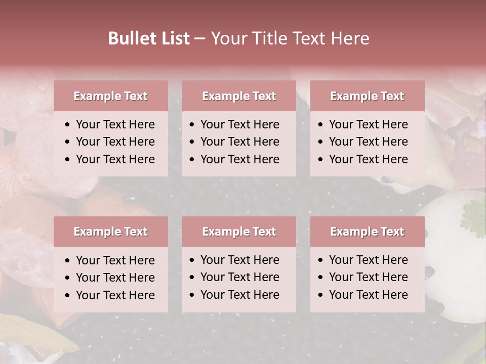 Meal Vegetables Feijoada PowerPoint Template