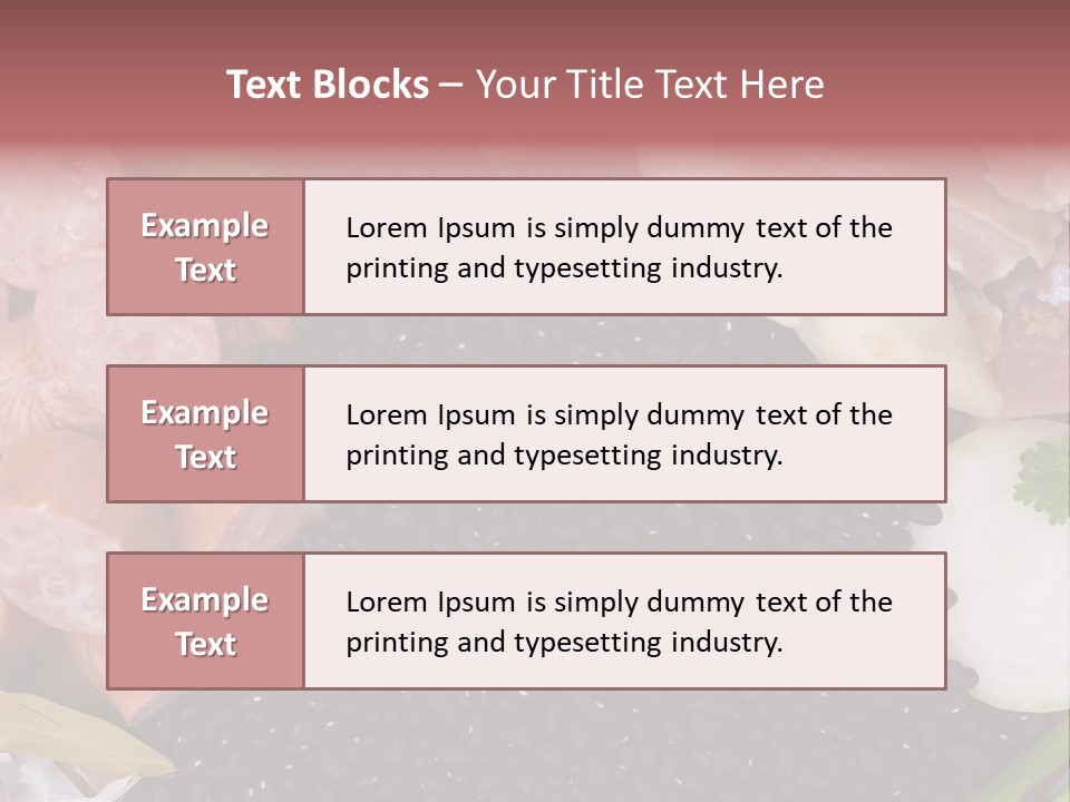Meal Vegetables Feijoada PowerPoint Template