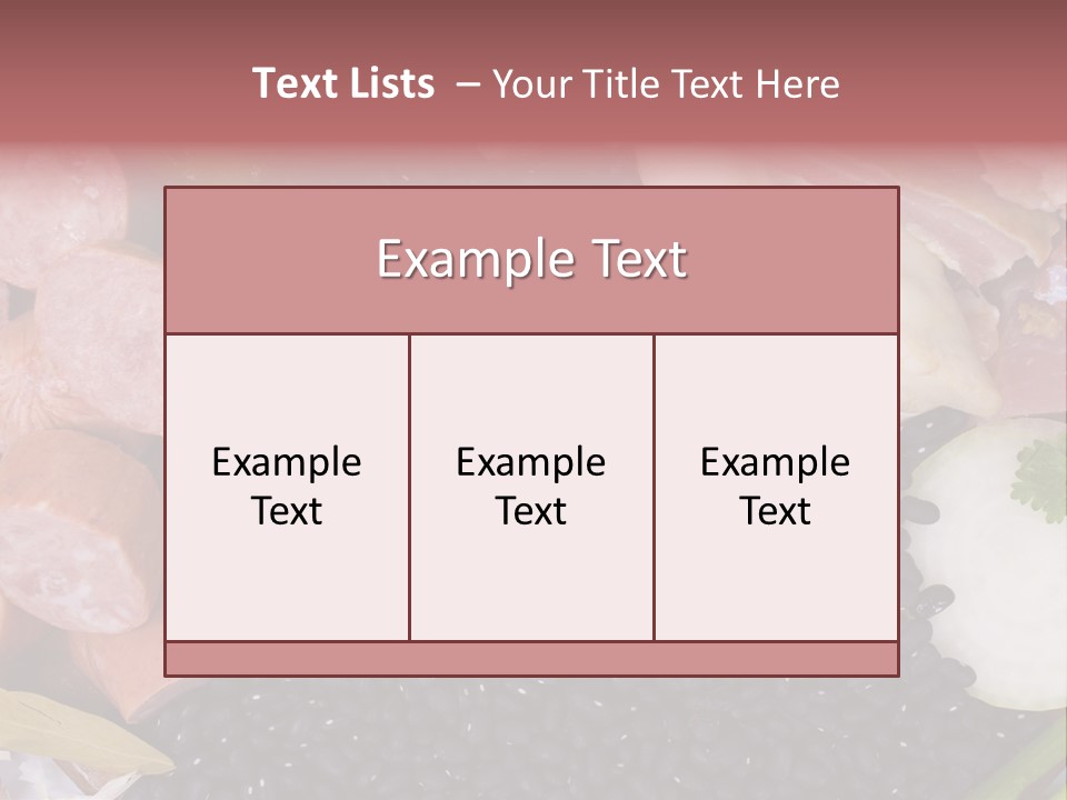Meal Vegetables Feijoada PowerPoint Template