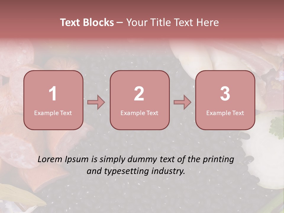 Meal Vegetables Feijoada PowerPoint Template