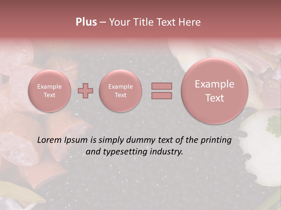 Meal Vegetables Feijoada PowerPoint Template