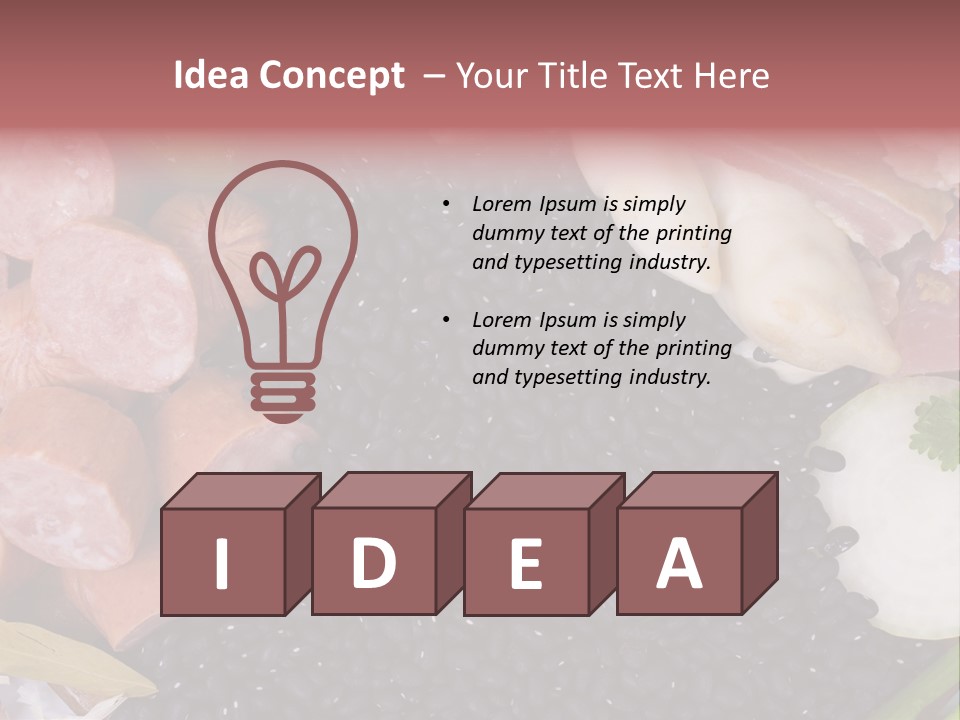 Meal Vegetables Feijoada PowerPoint Template