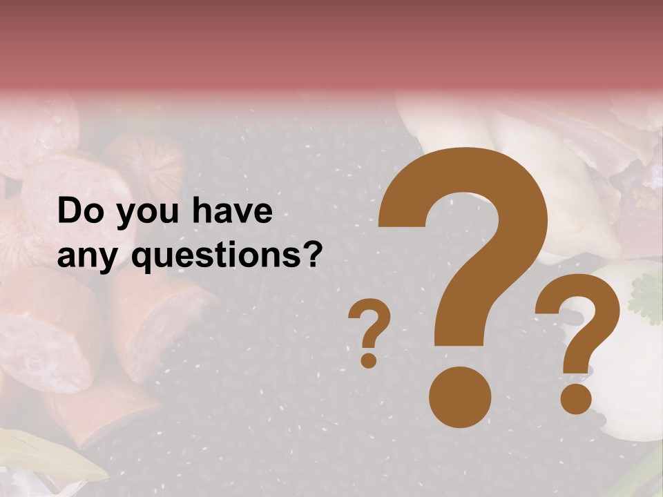 Meal Vegetables Feijoada PowerPoint Template