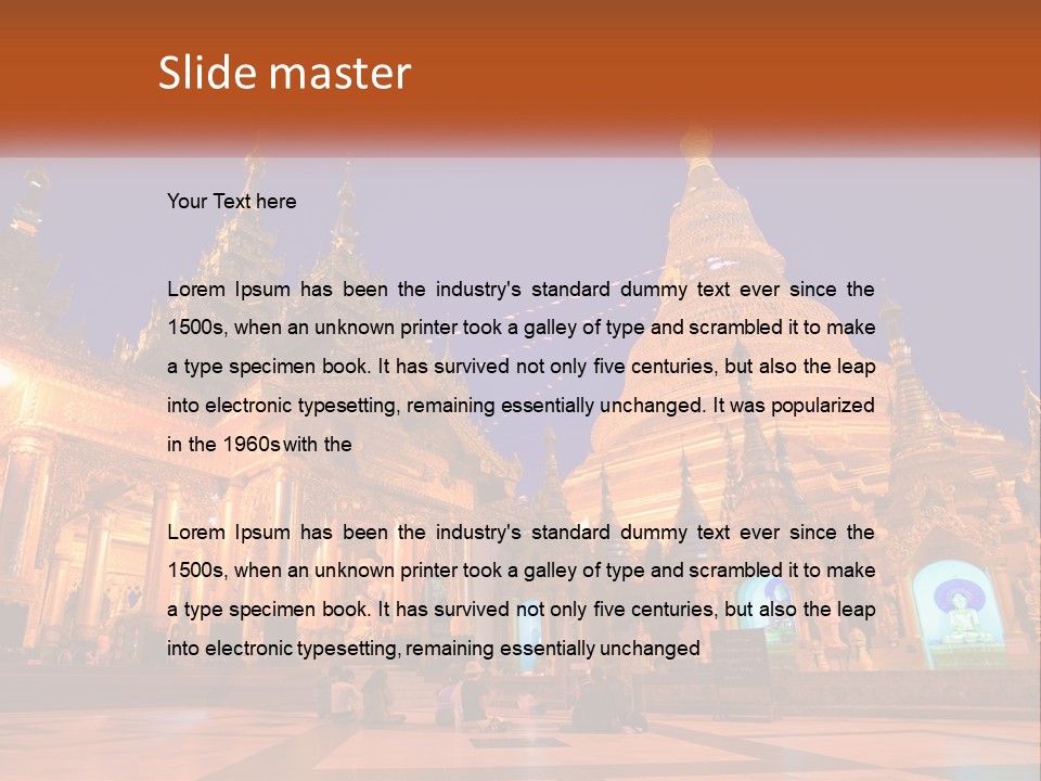 Architecture Burma Cambodia PowerPoint Template