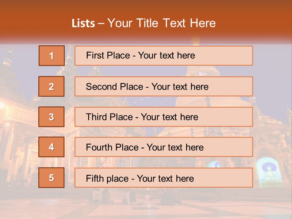 Architecture Burma Cambodia PowerPoint Template