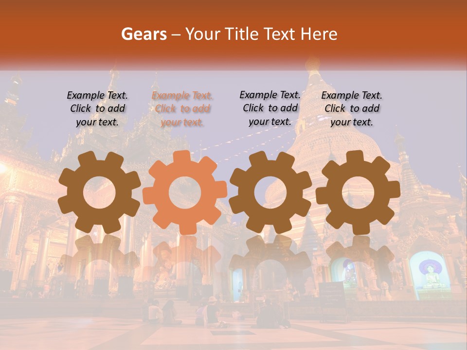 Architecture Burma Cambodia PowerPoint Template