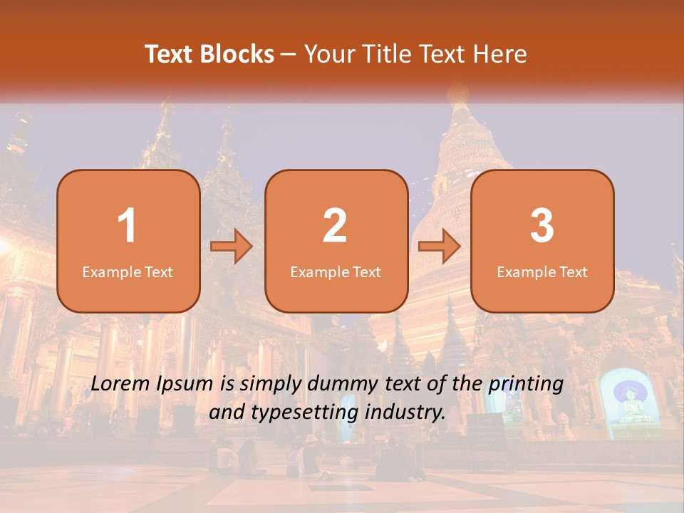 Architecture Burma Cambodia PowerPoint Template