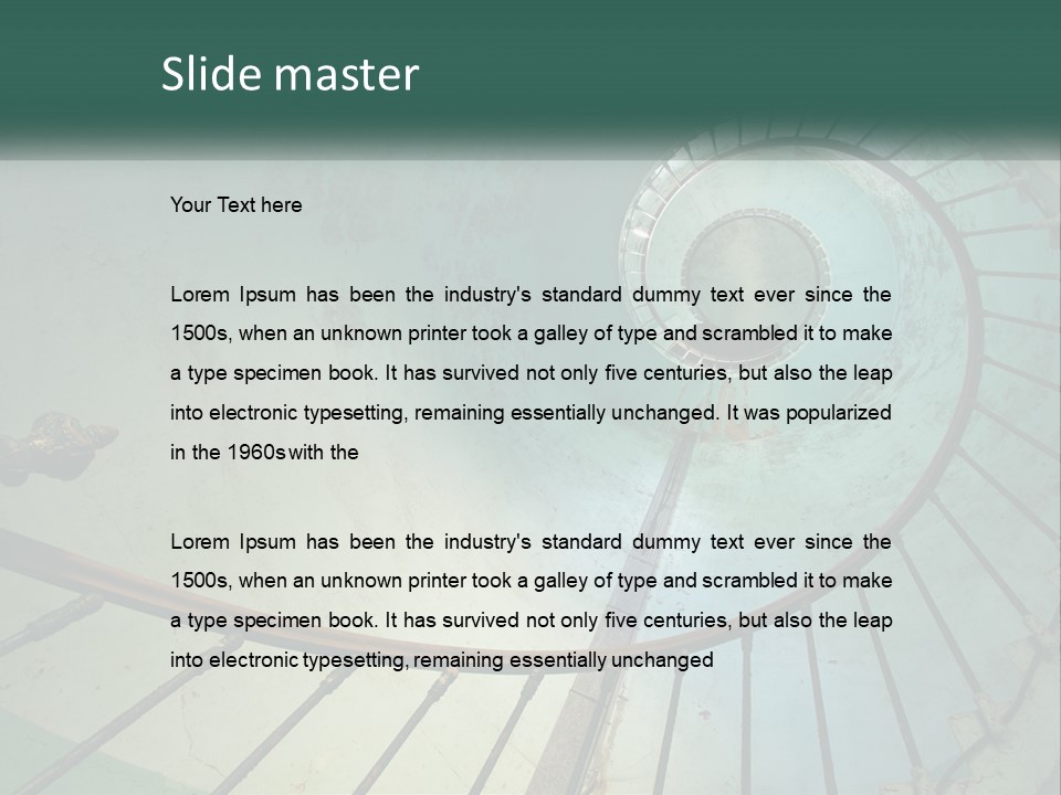 Circle Blue Metal PowerPoint Template