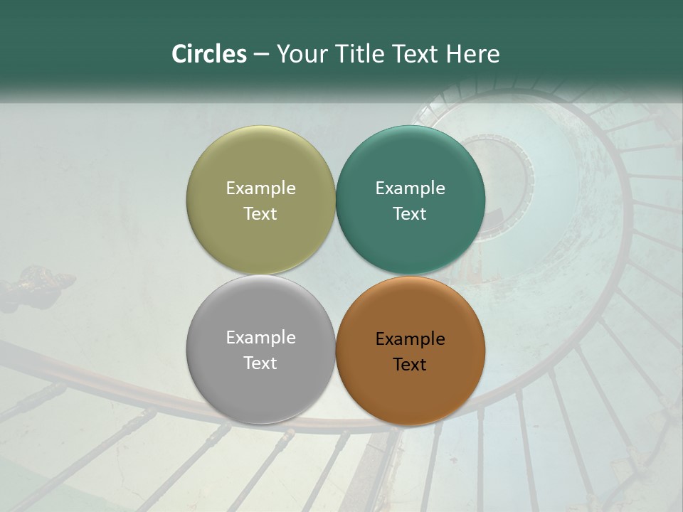 Circle Blue Metal PowerPoint Template
