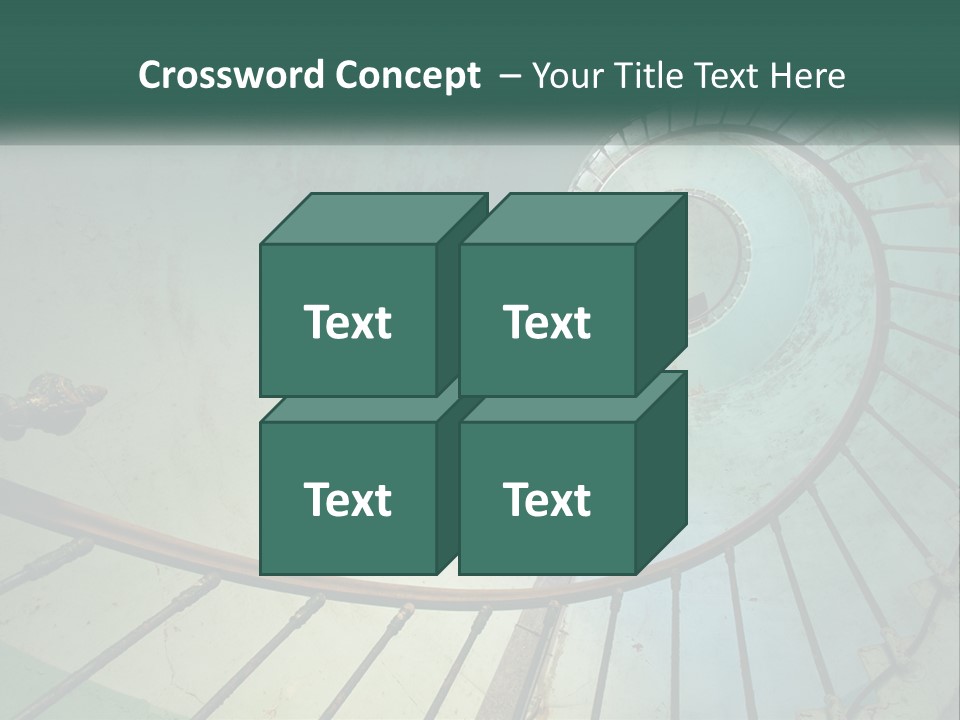 Circle Blue Metal PowerPoint Template