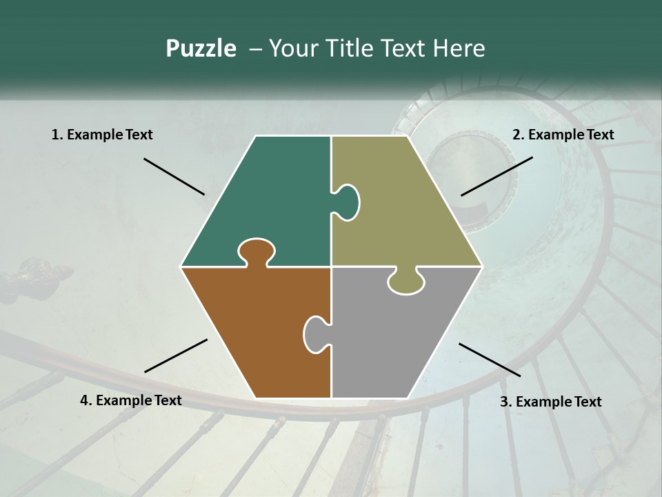 Circle Blue Metal PowerPoint Template