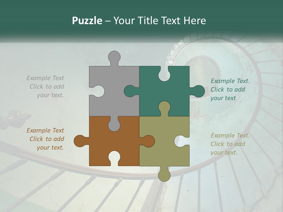 Circle Blue Metal PowerPoint Template