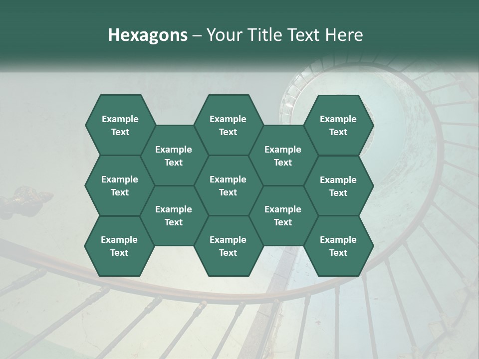 Circle Blue Metal PowerPoint Template