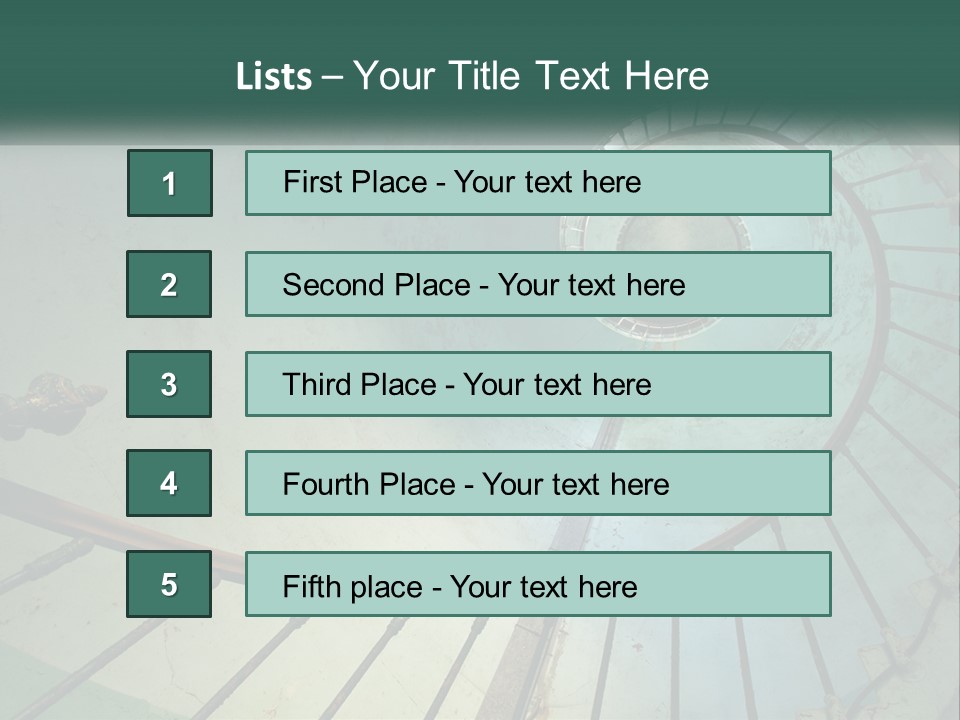 Circle Blue Metal PowerPoint Template