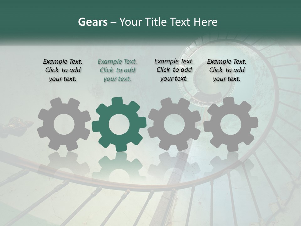 Circle Blue Metal PowerPoint Template