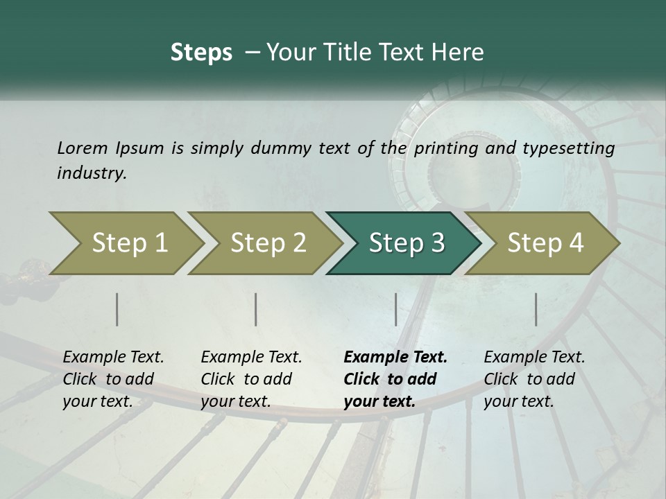 Circle Blue Metal PowerPoint Template