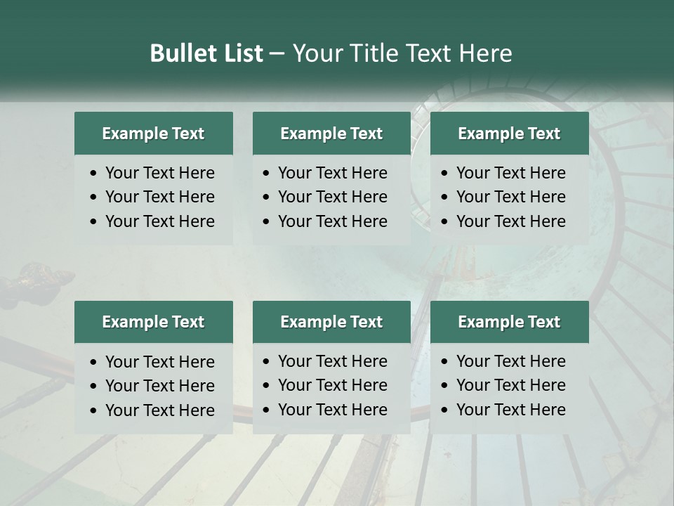 Circle Blue Metal PowerPoint Template