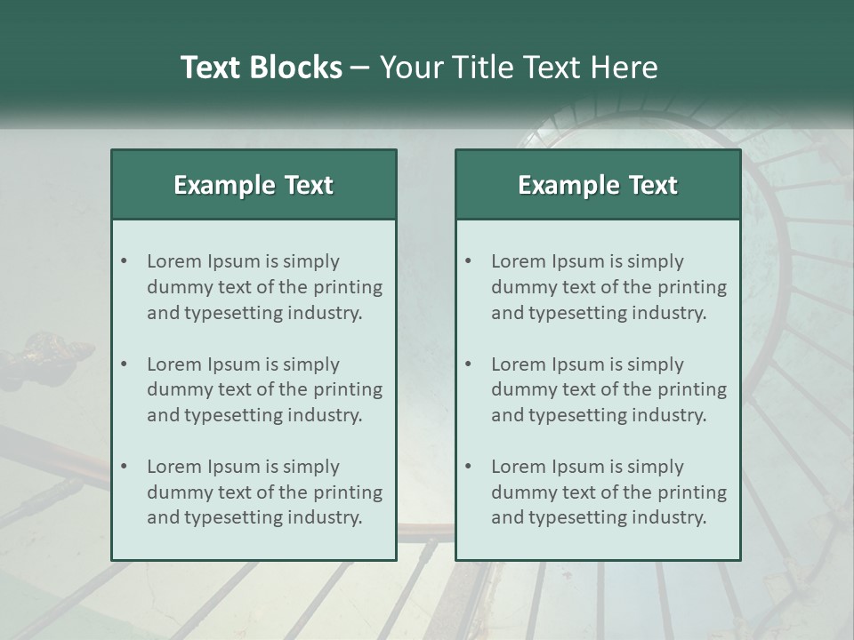 Circle Blue Metal PowerPoint Template