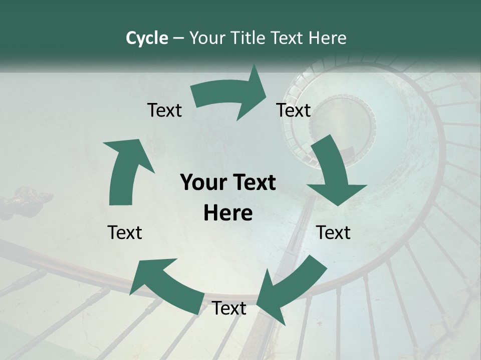 Circle Blue Metal PowerPoint Template