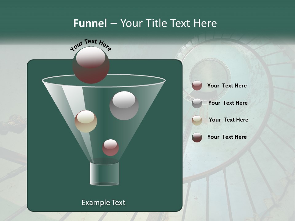 Circle Blue Metal PowerPoint Template