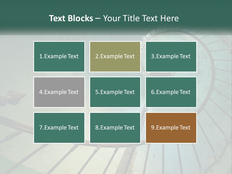 Circle Blue Metal PowerPoint Template