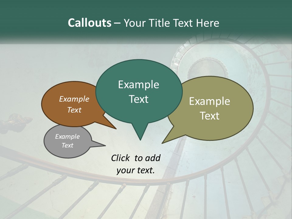 Circle Blue Metal PowerPoint Template