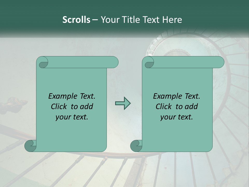 Circle Blue Metal PowerPoint Template
