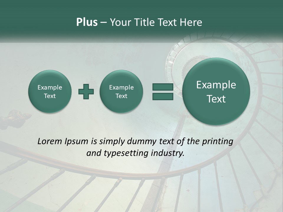 Circle Blue Metal PowerPoint Template