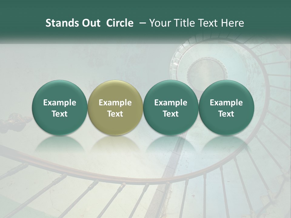 Circle Blue Metal PowerPoint Template