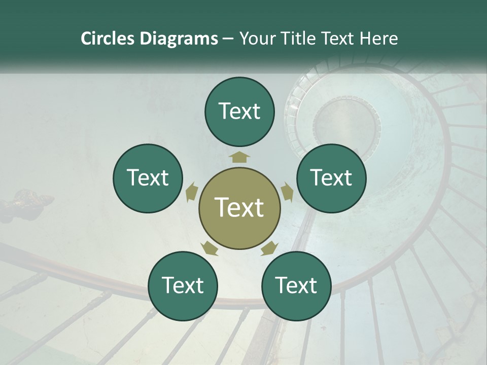 Circle Blue Metal PowerPoint Template