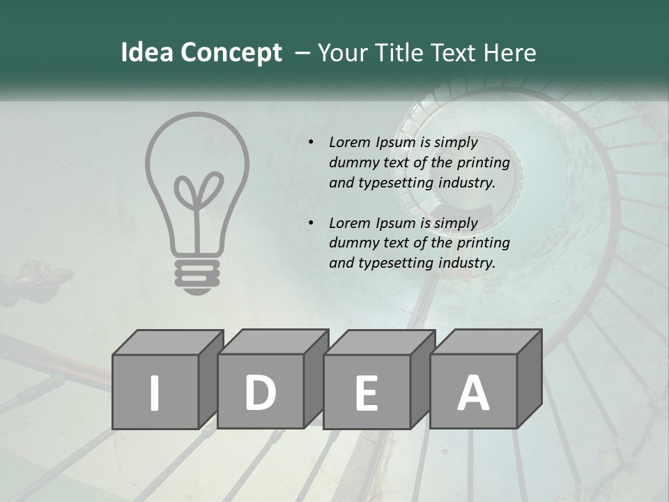 Circle Blue Metal PowerPoint Template