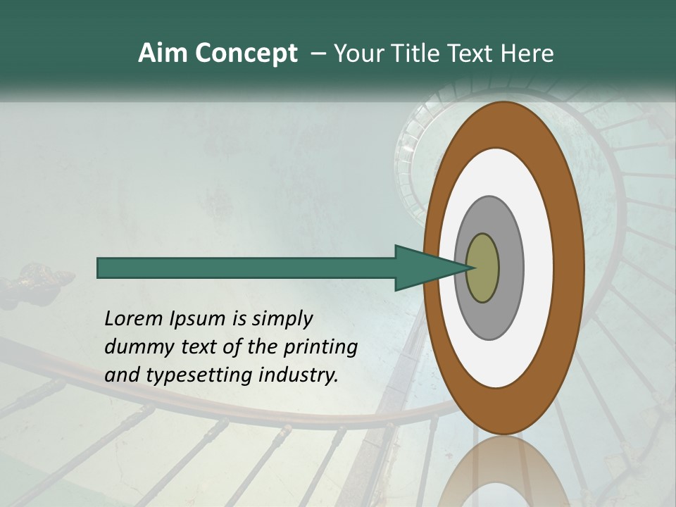 Circle Blue Metal PowerPoint Template