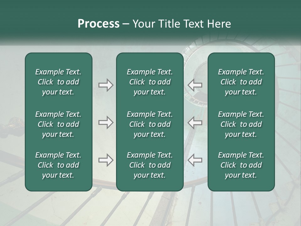 Circle Blue Metal PowerPoint Template