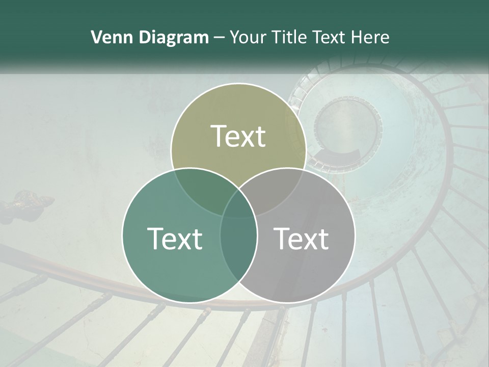 Circle Blue Metal PowerPoint Template