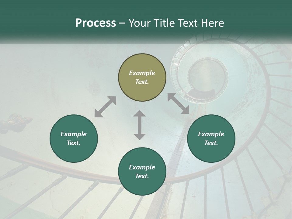 Circle Blue Metal PowerPoint Template