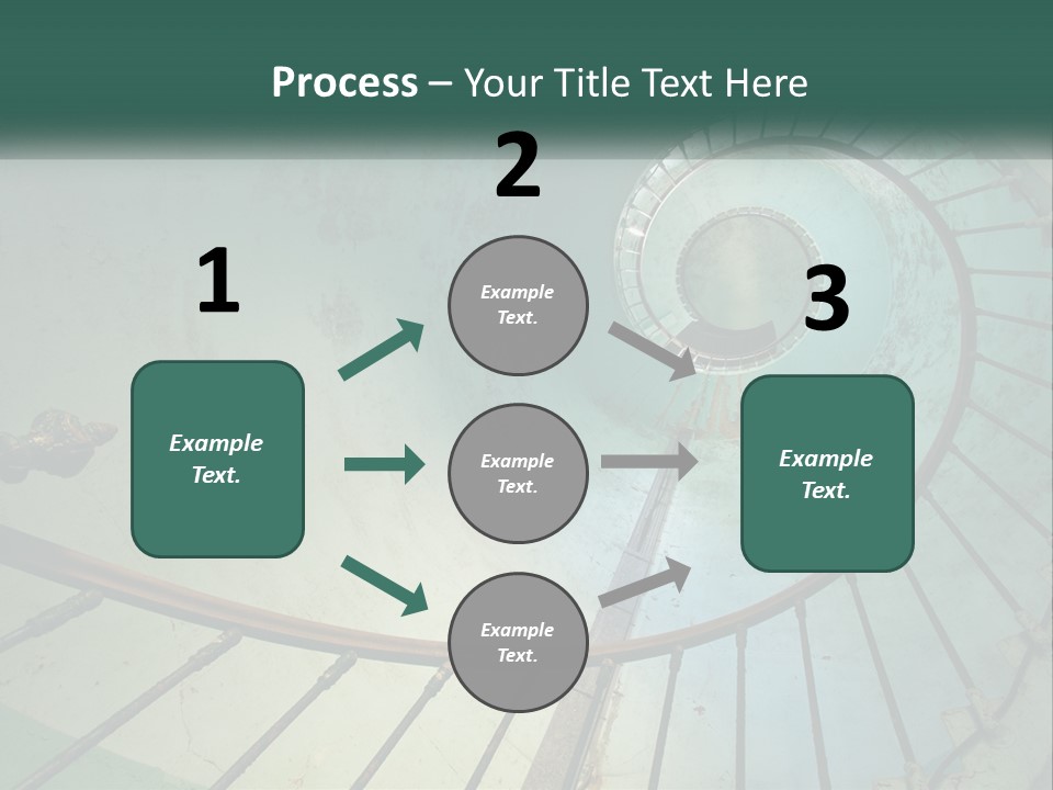 Circle Blue Metal PowerPoint Template