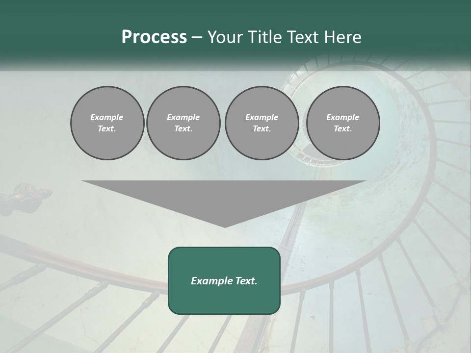 Circle Blue Metal PowerPoint Template