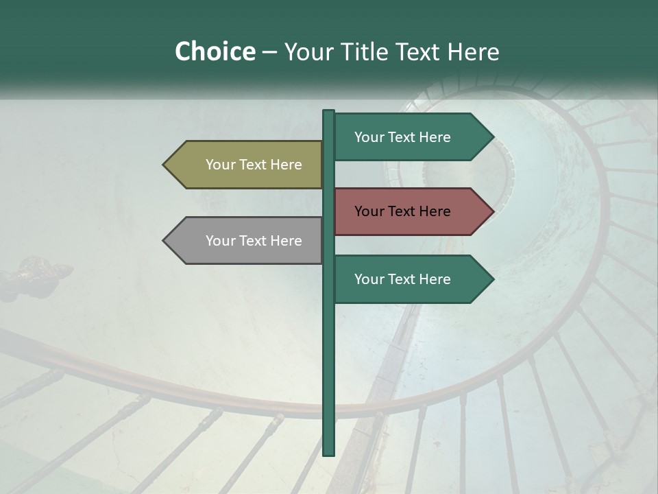 Circle Blue Metal PowerPoint Template