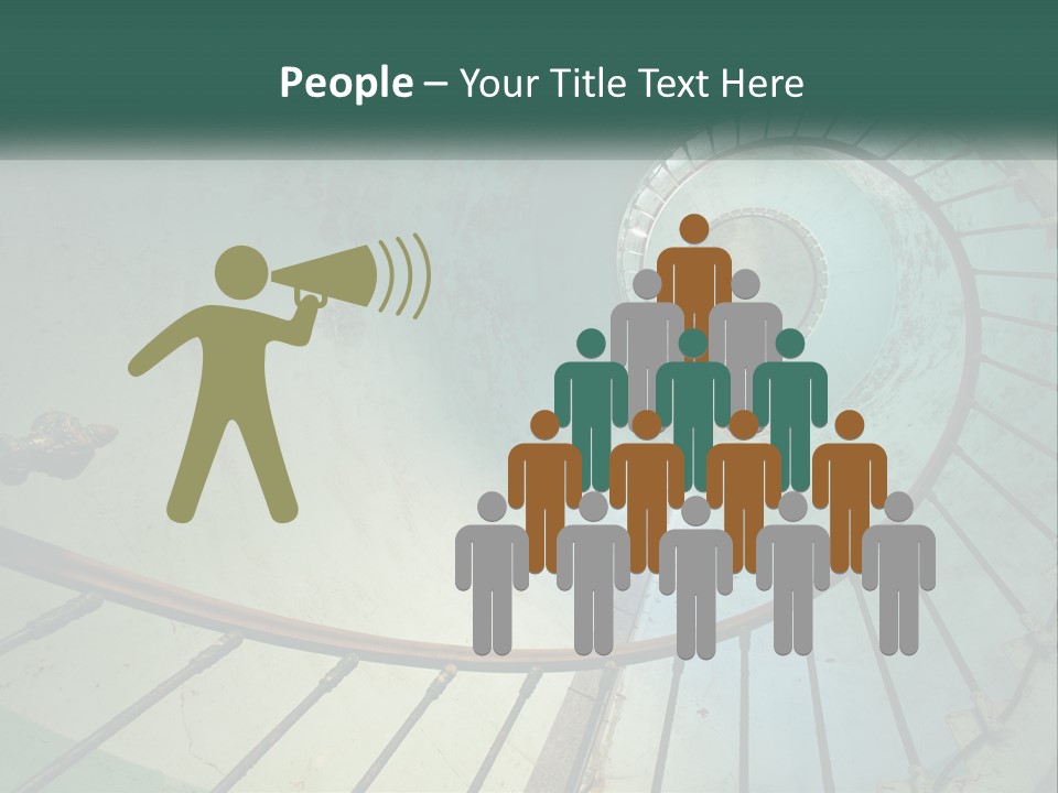 Circle Blue Metal PowerPoint Template