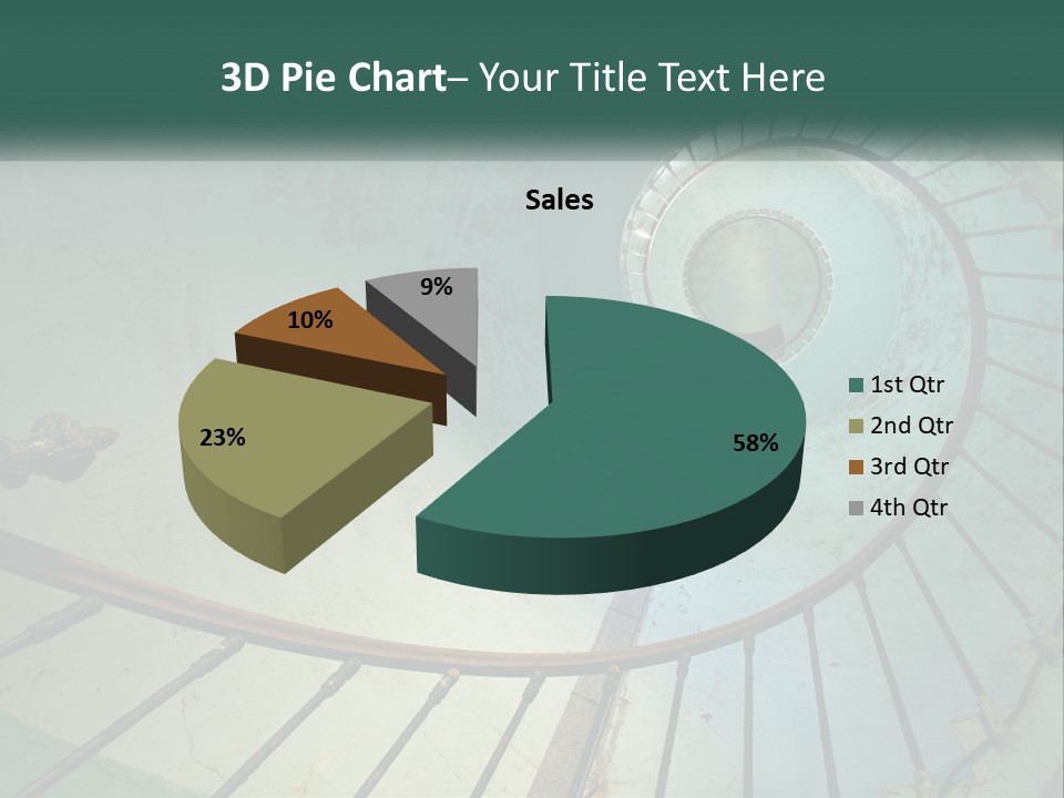 Circle Blue Metal PowerPoint Template