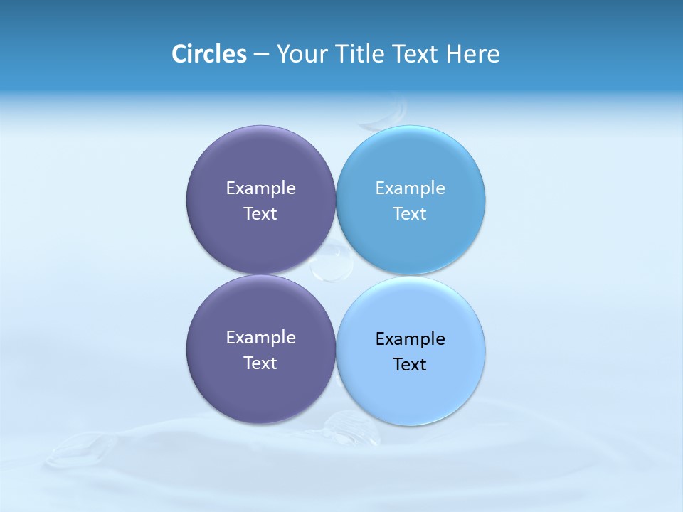 Splashing Flow Liquid PowerPoint Template