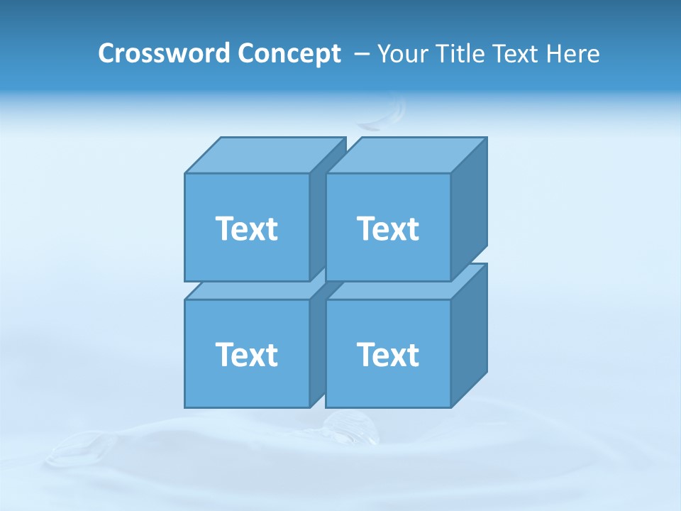 Splashing Flow Liquid PowerPoint Template