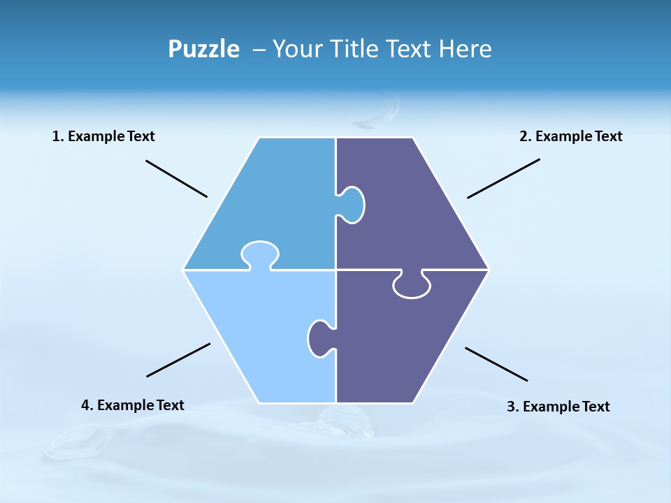Splashing Flow Liquid PowerPoint Template