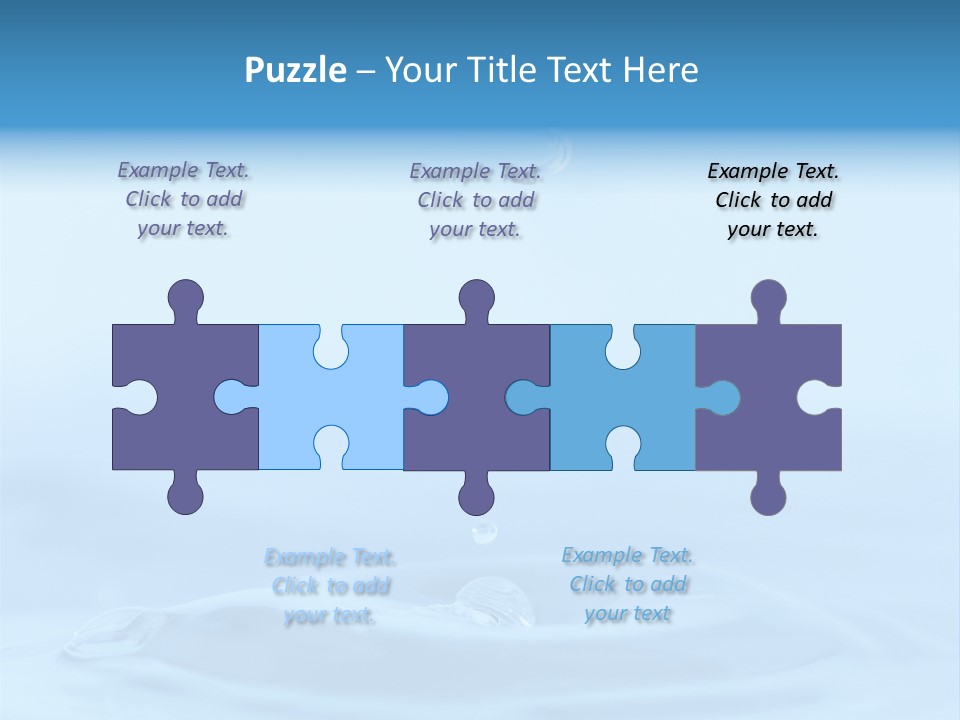 Splashing Flow Liquid PowerPoint Template