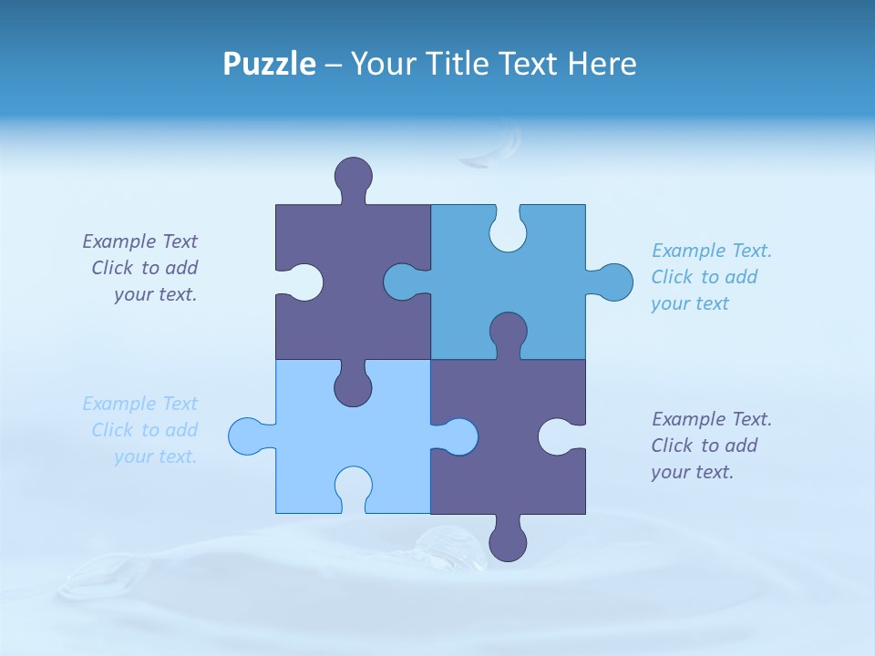 Splashing Flow Liquid PowerPoint Template