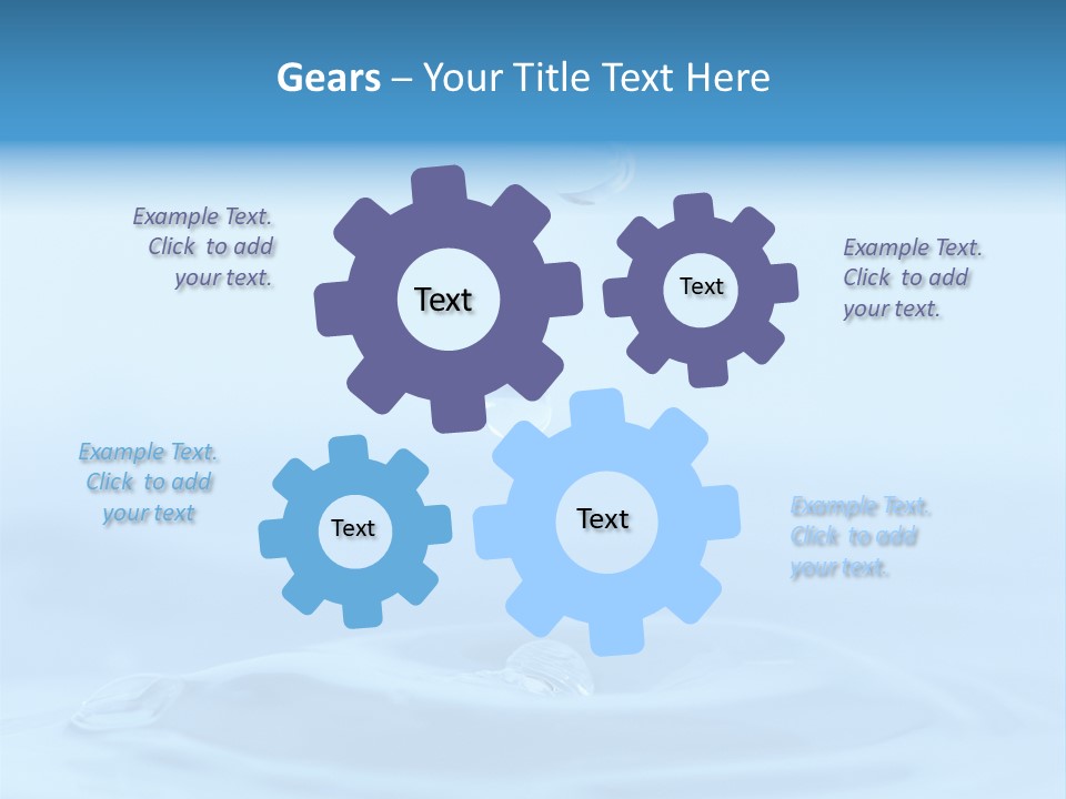 Splashing Flow Liquid PowerPoint Template